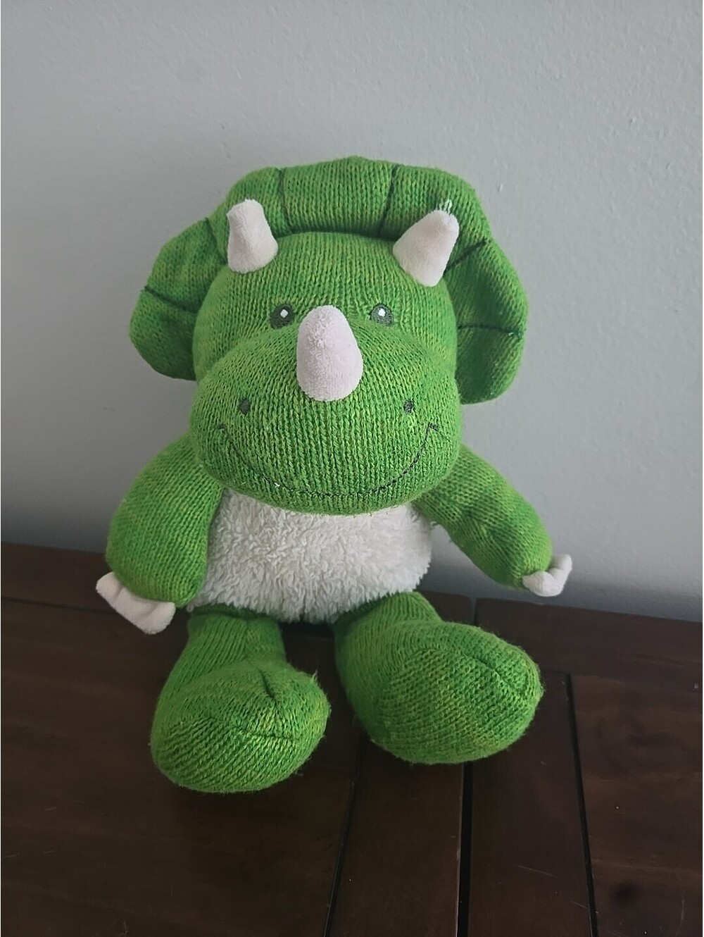 Spark Create Imagine Green Dinosaur Dino Rattle Lovey Stuffed Animal 15” Plush
